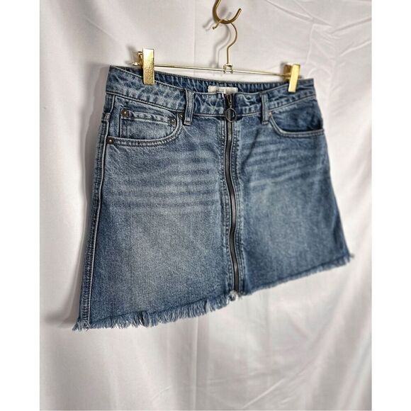 Free People Denim Mini Skirt - Picture 2 of 12